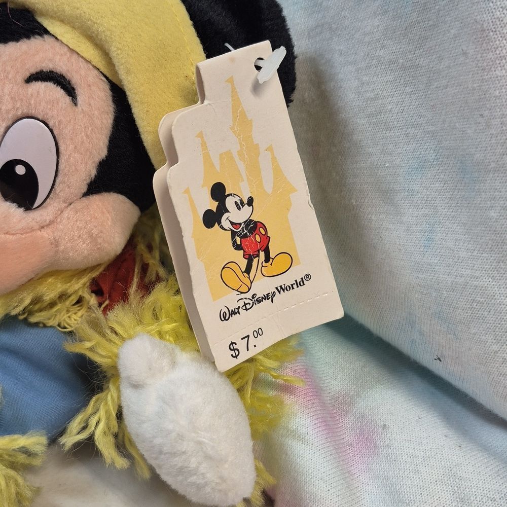 Walt Disney World Mickey Mouse Scarecrow Bean Bag Toy - New - Picture 2 of 6